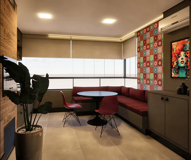 Apartamento Dela — perspectiva 3D, imagem 2 de 12