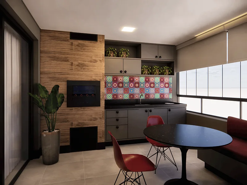 Apartamento Dela — perspectiva 3D, imagem 3 de 12