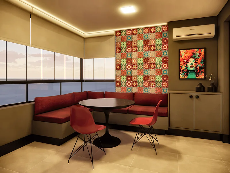 Apartamento Dela — perspectiva 3D, imagem 4 de 12