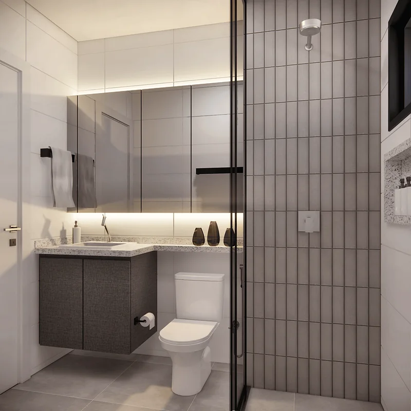 Apartamento Dela — perspectiva 3D, imagem 7 de 12