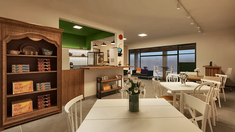 Café Confeitaria — perspectiva 3D, imagem 5 de 16