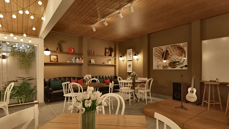 Café Confeitaria — perspectiva 3D, imagem 7 de 16