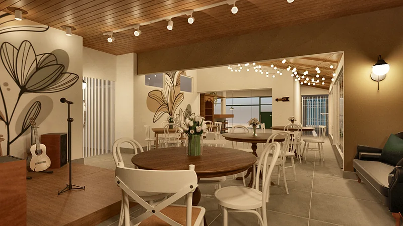 Café Confeitaria — perspectiva 3D, imagem 8 de 16