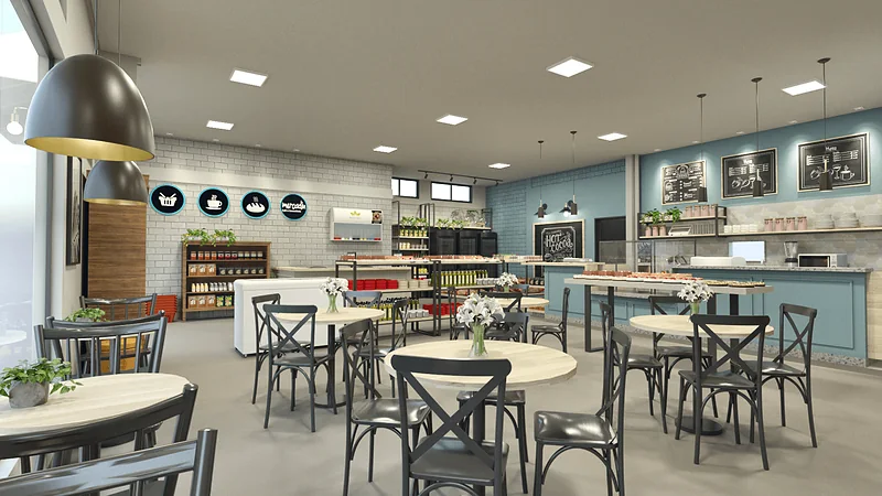 Café Mercadim — perspectiva 3D, imagem 3 de 14