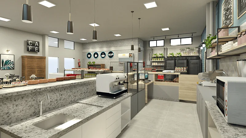 Café Mercadim — perspectiva 3D, imagem 4 de 14
