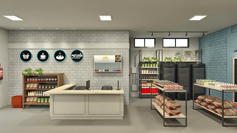 Café Mercadim — perspectiva 3D, imagem 9 de 14