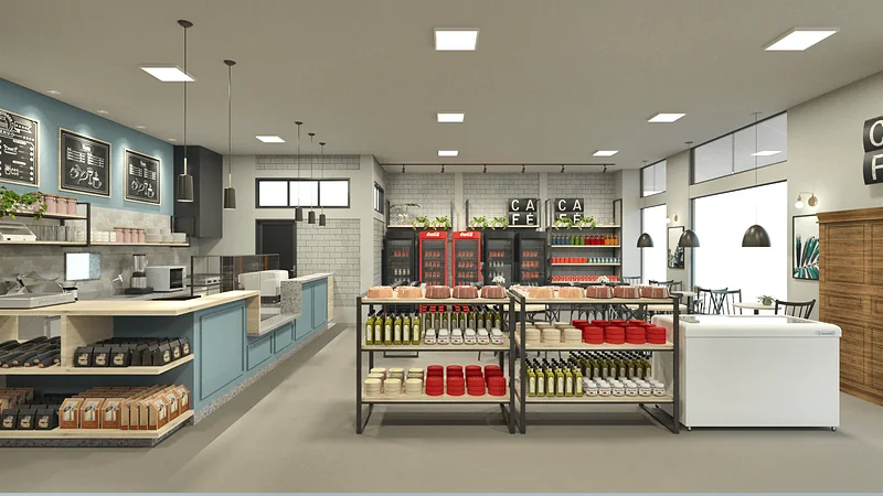 Café Mercadim — perspectiva 3D, imagem 12 de 14