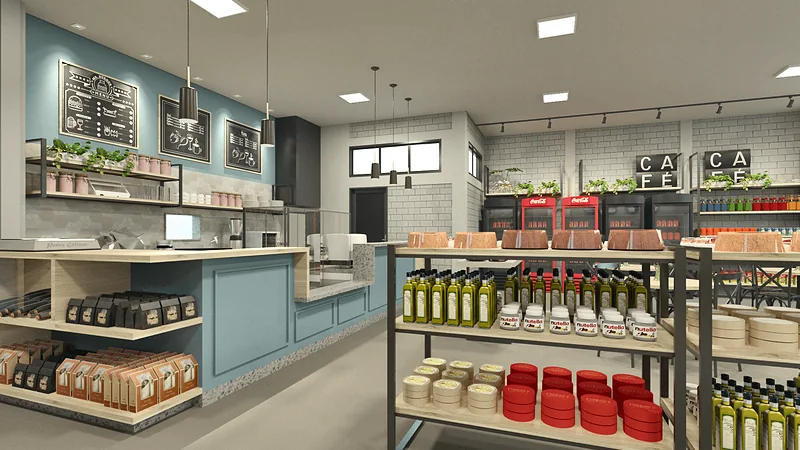 Café Mercadim — perspectiva 3D, imagem 13 de 14