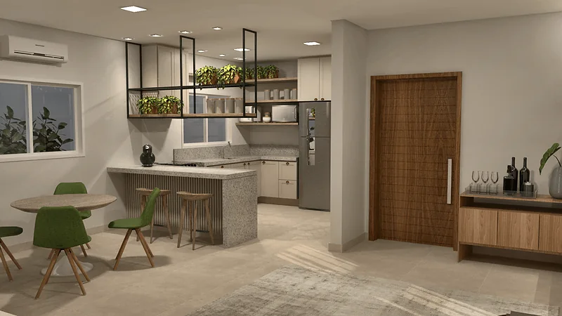 Casa Jovem Casal — perspectiva 3D, imagem 2 de 7