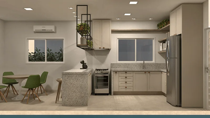 Casa Jovem Casal — perspectiva 3D, imagem 3 de 7