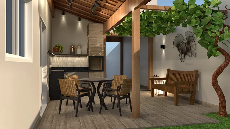 Casa Jovem Casal — perspectiva 3D, imagem 6 de 7