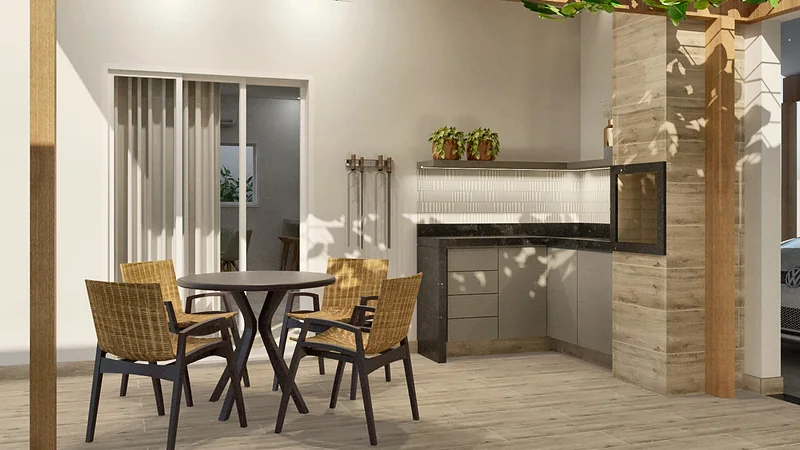 Casa Jovem Casal — perspectiva 3D, imagem 7 de 7