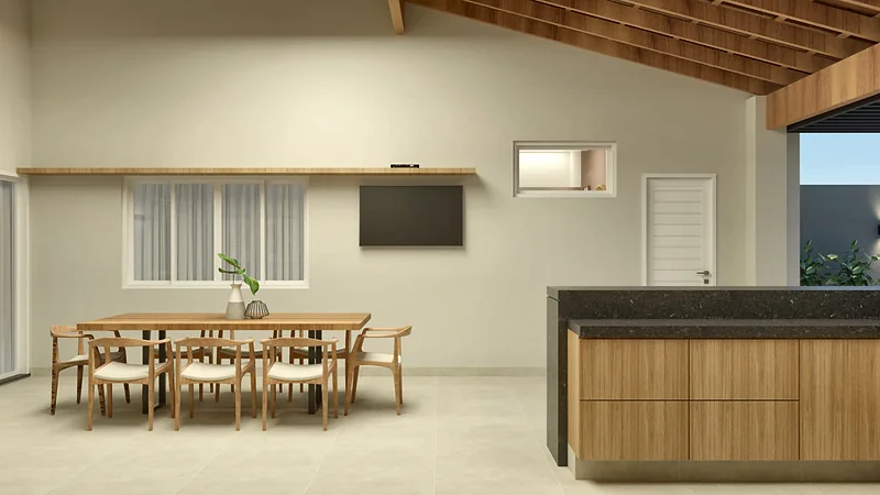 Casa Varanda Gourmet — perspectiva 3D, imagem 5 de 12