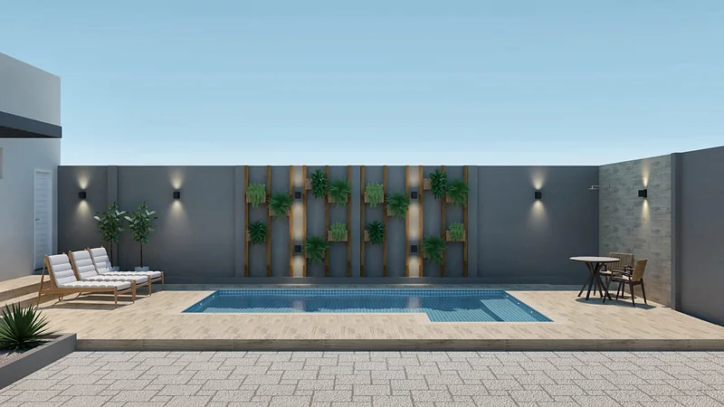 Casa Varanda Gourmet — perspectiva 3D, imagem 7 de 12