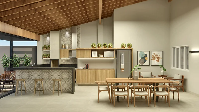 Casa Varanda Gourmet — perspectiva 3D, imagem 12 de 12