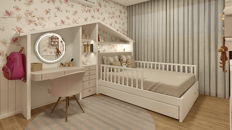 Quarto e Brinquedoteca — perspectiva 3D, imagem 2 de 3