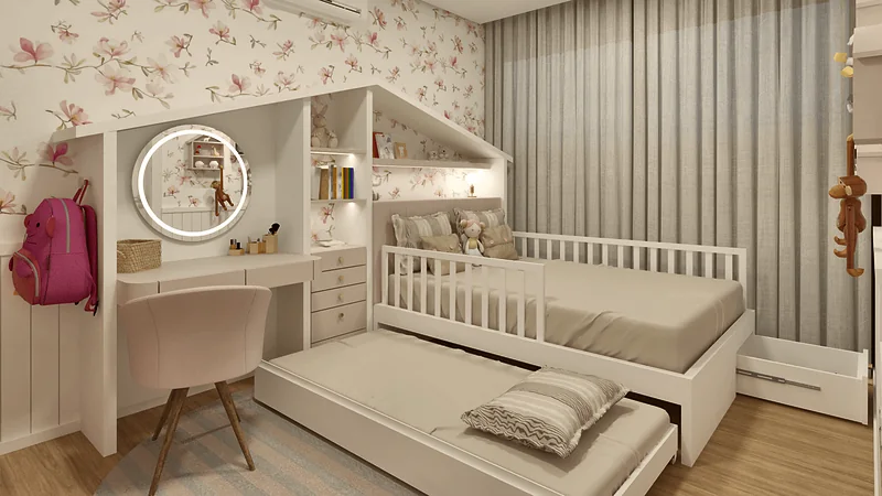 Quarto e Brinquedoteca — perspectiva 3D, imagem 3 de 3
